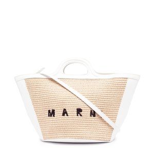 Marni Tropicalia logo-embroidered tote bag